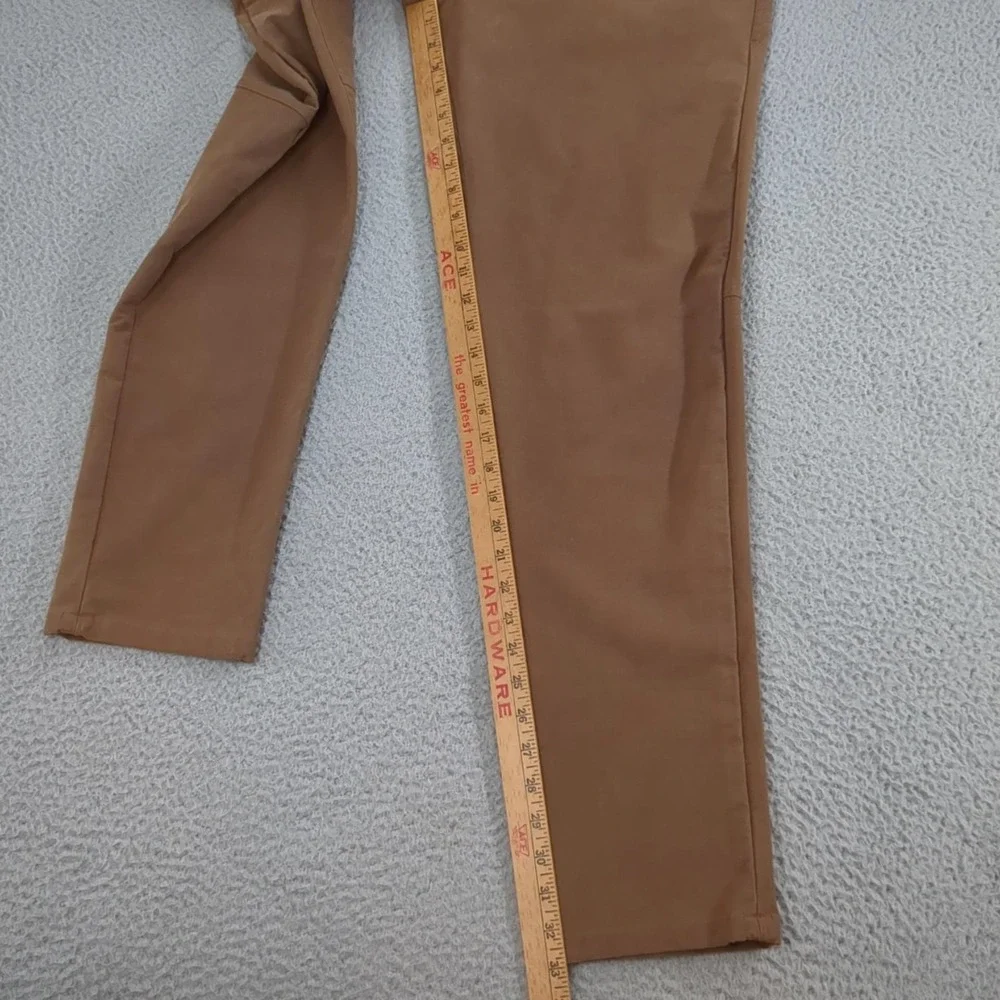 Lululemon Pants Mens 36x33 Brown Canvas Slim Fit 5 Pocket Chino Casual Workwear